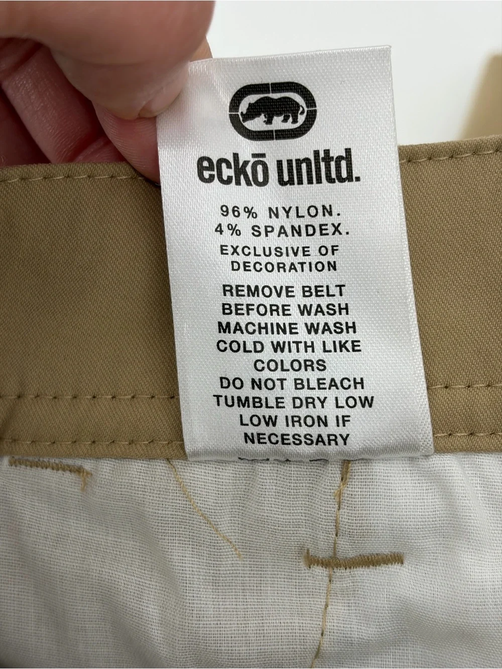 Ecko Unltd. Khaki Cargo Shorts, Men's Size 32‎ NWT with Zippered Utility Pocket